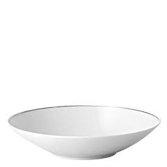 TAC 02 Platinum Rim Open Vegetable Bowl, 13.75"